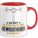 Gewichtheber Geschenk Tasse So Gut Kann Nur Ein Gewichtheber Aussehen Geschenkidee Kaffee-Becher Rot Trendation