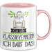 Geschenk für Klassikkennerin Tasse Lustige Geschenkidee Geburtstag Ich Bin Klassikkennerin Ich Darf Das Rosa Trendation