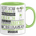 Modellbahnfan Geschenk Becher Tasse Gott Schuf Alle Menschen Gleich Nur Die Besten Durfeten Modellbahnfan Werden Geschenkidee Lustig Grün Trendation
