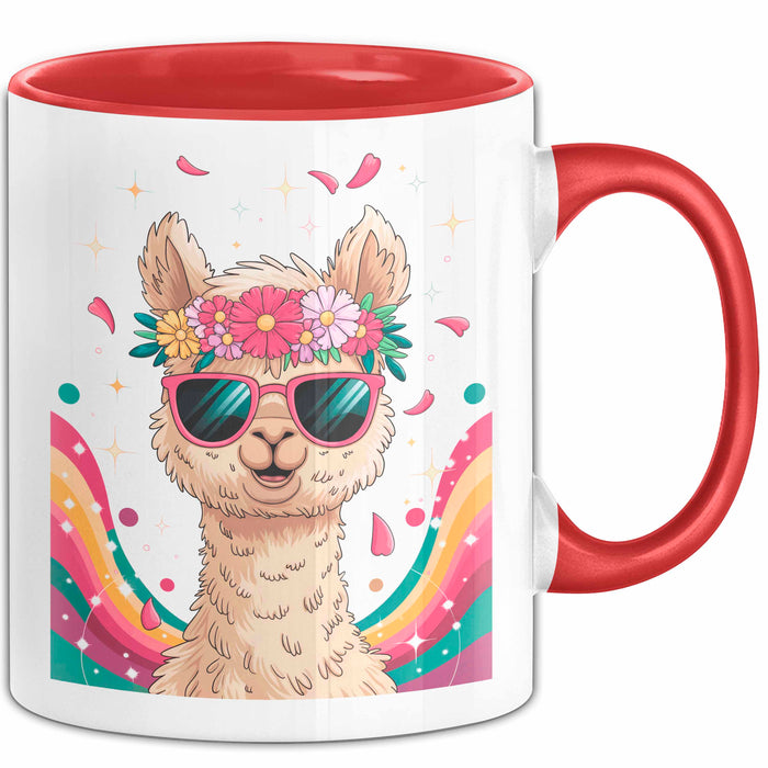 Alpaka Fan Tasse Geschenk Lustige Geschenkidee Spruch Für Alpaka Liebhaber Rot Trendation