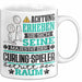Curling-Spieler Geschenk Tasse Lustiger Spruch Erheben Sie Sich Der Curling-Spieler Betritt den Raum Weiß Trendation