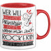 Rockerin Tasse Geschenk Spruch Wer Will Schon Prinzessin Sein Wenn Man Auch Rockerin Sein Kann Rot Trendation