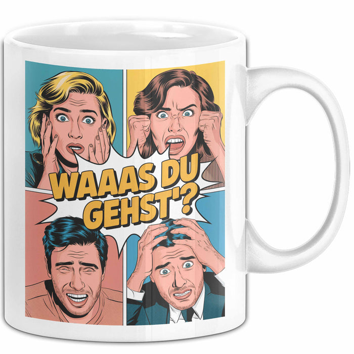 Büroarbeit Kollege Abschied Tasse Geschenk Lustige Geschenkidee Spruch Du Gehst Weiß Trendation