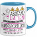 Hundesportlerin Tasse Geschenk Lustig Abstand Halten Hochleistungs-Hundesportlerin Mit Drang Zur Perfektion Bei Der Arbeit Blau Trendation