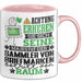 SammlervonBriefmarken Geschenk Tasse Lustiger Spruch Erheben Sie Sich Der SammlervonBriefmarken Betritt den Raum Rosa Trendation