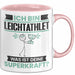 Leichtathlet Tasse Geschenk für Leichtathlet Geburtstag Lustiger Spruch Kaffee-Becher Was Ist Deine Superkraft Rosa Trendation