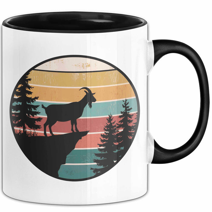 Ziegenbauer Ziegen Tier Retro Tasse Geschenk Lustige Geschenkidee Spruch Trendation
