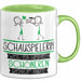 Schauspielerin Weil Es Keinen Schöneren Beruf Gibt Tasse Geschenk für Eine Schauspielerin Lustig Grün Trendation