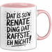 Renate Tasse Geschenk Dat Is So'n Renate Ding Dat Raffste Eh Nicht Geschenkidee Becher mit Name Rosa Trendation