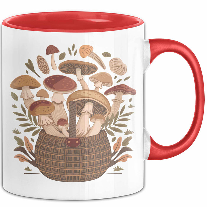 Sammler Tasse Geschenkidee für Wildnahrungs Entdecker Rot Trendation
