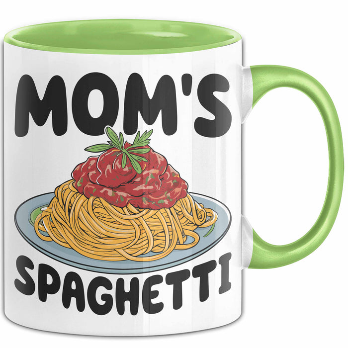 Spaghetti Tasse Für Frauen Und Männer Mom'S Spaghetti-Liebhaber Grün Trendation