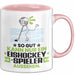 Eishockeyspieler Geschenk Tasse So Gut Kann Nur Ein Eishockeyspieler Aussehen Geschenkidee Kaffee-Becher Rosa Trendation