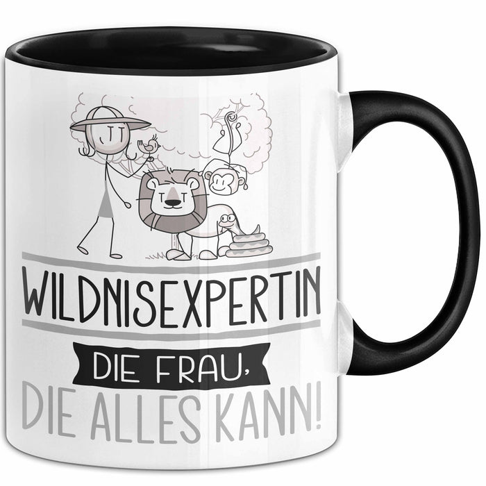 Wildnisexpertin Geschenk Tasse Becher Die Frau Die Allen Kann Geschenkidee für eine Wildnisexpertin Lustig Trendation