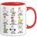 Gans Tier Gänse Bauer Tasse Becher Geschenk Lustige Geschenkidee Spruch Gänsearten Rot Trendation