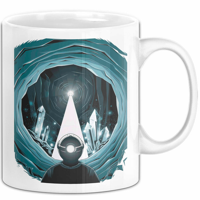 Höhlenforscher Tasse Geschenk Lustige Geschenkidee Spruch Für Höhlen Entdecker Weiß Trendation