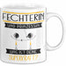 Fechterin Und Prinzessin Tasse Geschenk Für Eine Fechterin Geburtstag Was Ist Deine Superkraft Weiß Trendation