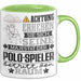 Polo-Spieler Geschenk Tasse Lustiger Spruch Erheben Sie Sich Der Polo-Spieler Betritt den Raum Grün Trendation