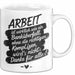 Büro Arbeit Kollege Tasse Geschenk Lustige Geschenkidee Spruch Arbeit Ist Wirklich Wie Ein Banküberfall Weiß Trendation