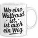 Waltraud Tasse Geschenk Wo Eine Waltraud Ist Ist Auch Ein Weg Geschenkidee Becher mit Name Weiß Trendation