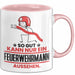 Feuerwehrmann Geschenk Tasse So Gut Kann Nur Ein Feuerwehrmann Aussehen Geschenkidee Kaffee-Becher Rosa Trendation