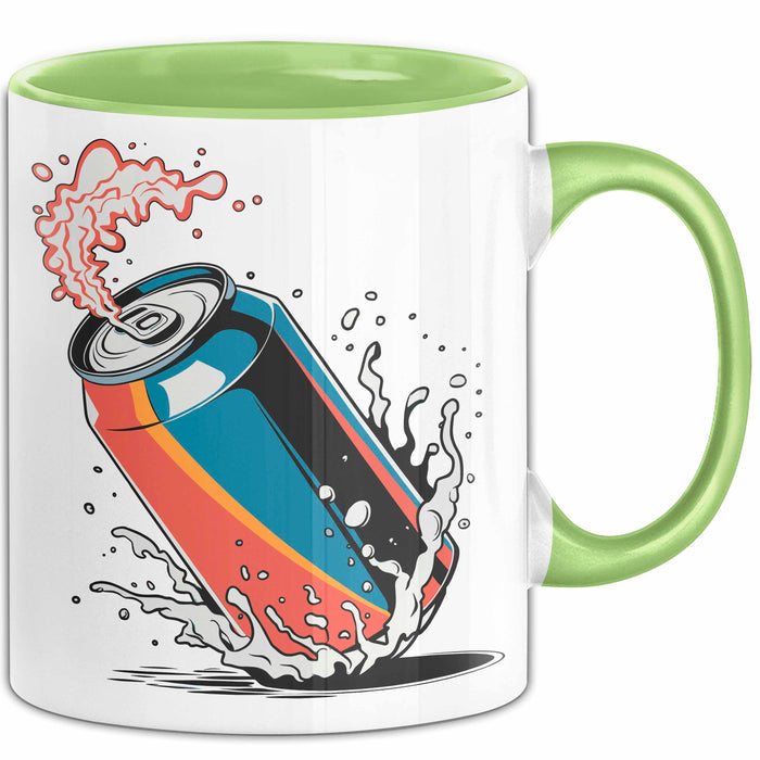 Softdrink Fan Tasse Geschenkidee für Limo und Cola Liebhaber Grün Trendation