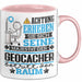 Geocacher Geschenk Tasse Lustiger Spruch Erheben Sie Sich Der Geocacher Betritt den Raum Rosa Trendation