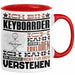 Keyboarder Geschenk Tasse Geschenkidee für Keyboarder Geburtstag Lustig Ich Bin Keyboarder Ich Kann Es Dir Erklären Aber Nicht Für Dich Verstehen Rot Trendation