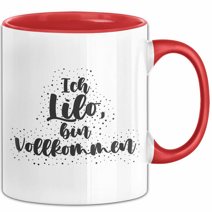 Lilo Tasse Ich Lilo, Bin Vollkommen Geschenk Rot Trendation