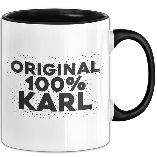 Karl Tasse Original 100% Karl Geschenk Schwarz Trendation
