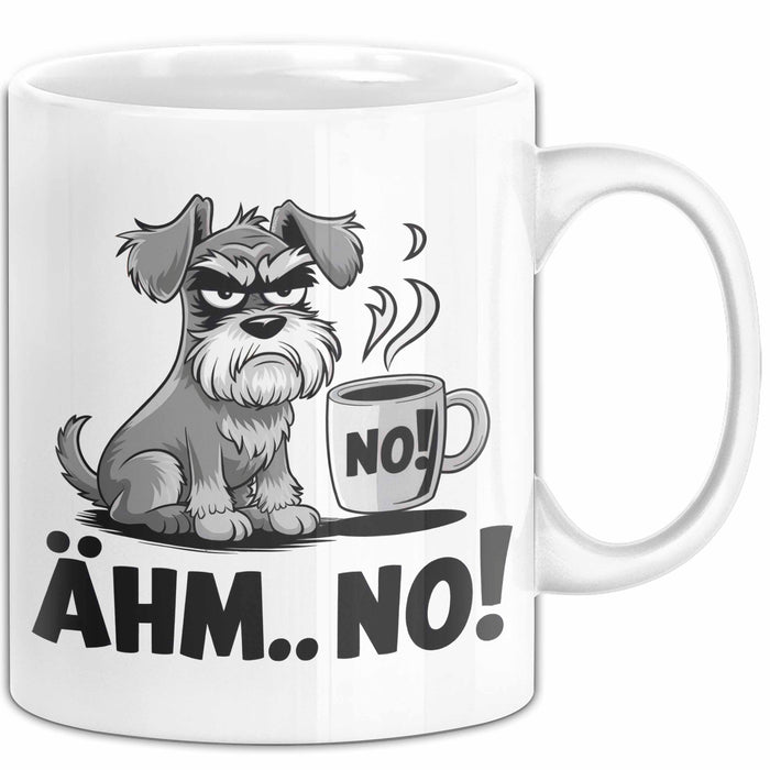 Hund Tierliebhaber Tasse Geschenk Lustige Geschenkidee Spruch Ähm Nö Weiß Trendation