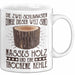 Holzarbeiter Tasse Geschenk Die 2 Schlimmesten Dinge Nasses Holz Und Trockene Kehle Schreiner Waldarbeiter Becher Weiß Trendation