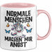 Einhorn Tasse Geschenk Normale Menschen Machen Mir Angst Geschenkidee Rosa Trendation