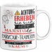 Parkour-Trainerin Tasse Geschenk Lustiger Spruch Bitte Erheben Sie Sich Seine Majestät Die Parkour-Trainerin Betritt Den Raum Weiß Trendation