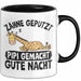 Zähne Geputzt Pipi Gemacht Gute Nacht Tee-Tasse Geschenk Kaffee-Becher Trendation