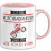Motorradfahrerin Tasse Geschenk Ich Bin Motorradfahrerin Warum Weil Ich Es Kann Geschenkidee Geburtstag Rosa Trendation