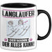 Langläufer Tasse Geschenk für Langläufer Der Mann Der Alles Kann Geschenkidee zum Geburtstag Schwarz Trendation