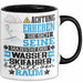 Wasserskifahrer Geschenk Tasse Lustiger Spruch Erheben Sie Sich Der Wasserskifahrer Betritt den Raum Schwarz Trendation