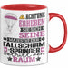 Fallschirmspringer Geschenk Tasse Lustiger Spruch Erheben Sie Sich Der Fallschirmspringer Betritt den Raum Rot Trendation