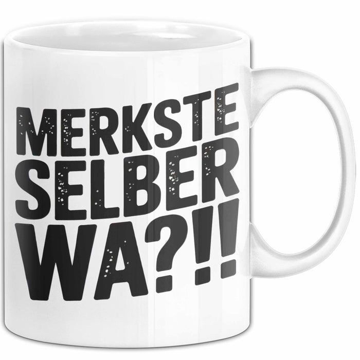 Deutschland Berlin Tasse Geschenk Lustige Geschenkidee Spruch Merkste Selber Wa Weiß Trendation