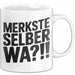 Deutschland Berlin Tasse Geschenk Lustige Geschenkidee Spruch Merkste Selber Wa Weiß Trendation