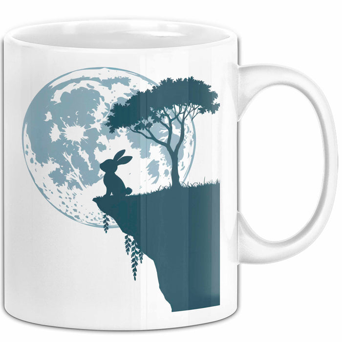 Kaninchen Hase Tierliebhaber Tasse Geschenk Lustige Geschenkidee Spruch Weiß Trendation