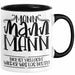 Mann Mann Mann Hier Ist Vielleicht Wieder Was Los Heute Tasse Geschenk Arbeit Büro Arbeitstasse Kaffee-Becher Schwarz Trendation