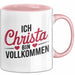 Christa Tasse Geschenk Ich Bin Vollkommen Christa Geschenkidee Geburtstag Rosa Trendation
