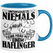 Haflinger Tasse Geschenk Haflinger-Besitzerin Pferde Kaffeetasse Geschenkidee Spruch Reiterin Reiten Pferde Kaffee-Becher Blau Trendation