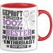 Pferderennen-Enthusiast Geschenk Lustiger Spruch für Pferderennen-Enthusiast Geschenkidee Bester Pferderennen-Enthusiast Der Welt Rot Trendation