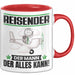 Reisender Tasse Geschenk für Reisender Der Mann Der Alles Kann Geschenkidee zum Geburtstag Rot Trendation