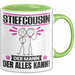 Stiefcousin Tasse Geschenk für Stiefcousin Der Mann Der Alles Kann Geschenkidee zum Geburtstag Grün Trendation