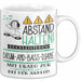 Drum-and-Bass-DJane Tasse Geschenk Lustig Abstand Halten Hochleistungs-Drum-and-Bass-DJane Mit Drang Zur Perfektion Bei Der Arbeit Weiß Trendation