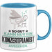 Konzertpianist Geschenk Tasse So Gut Kann Nur Ein Konzertpianist Aussehen Geschenkidee Kaffee-Becher Blau Trendation
