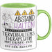 Tierverhaltenstherapeutin Tasse Geschenk Lustig Abstand Halten Hochleistungs-Tierverhaltenstherapeutin Mit Drang Zur Perfektion Bei Der Arbeit Grün Trendation